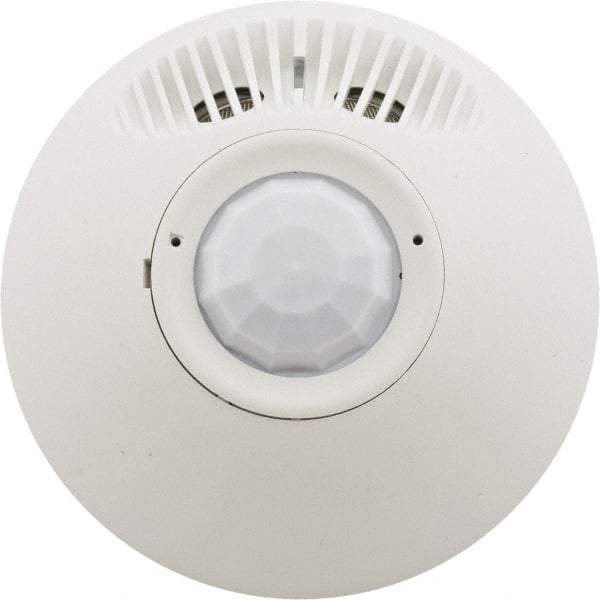 Hubbell Wiring Device-Kellems - 24 VAC/VDC, Indoor Ceiling Mount Infrared and Ultrasonic Sensor - 1-1/2 Inch High - Exact Tool & Supply