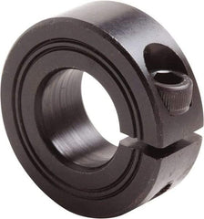 Climax Metal Products - 34mm Bore, Steel, One Piece Clamp Collar - 2-1/4" Outside Diam - Exact Tool & Supply
