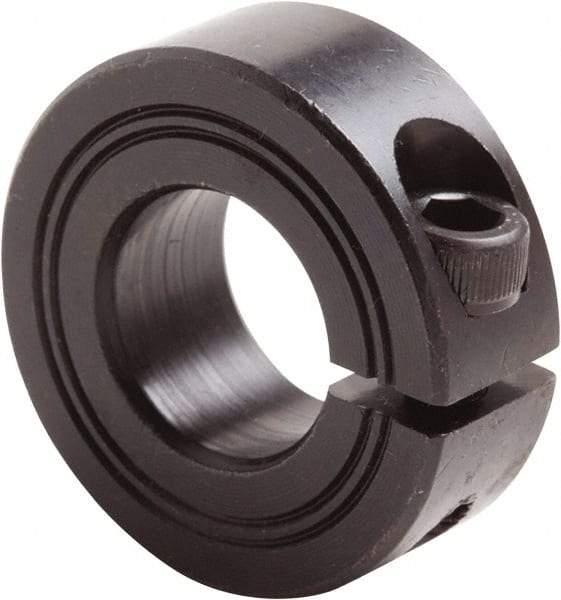 Climax Metal Products - 28mm Bore, Steel, One Piece Clamp Collar - 2" Outside Diam - Exact Tool & Supply