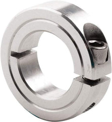 Climax Metal Products - 1" Bore, Steel, One Piece Clamp Collar - 1-3/4" Outside Diam, 1/2" Wide - Exact Tool & Supply