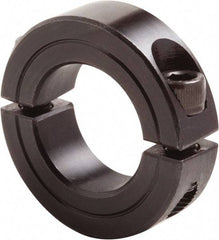 Climax Metal Products - 5" Bore, Steel, Two Piece Clamp Collar - 6-1/4" Outside Diam, 7/8" Wide - Exact Tool & Supply