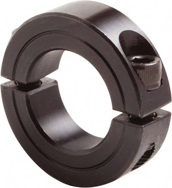 Climax Metal Products - 5-1/4" Bore, Steel, Two Piece Clamp Collar - 6-3/4" Outside Diam, 7/8" Wide - Exact Tool & Supply