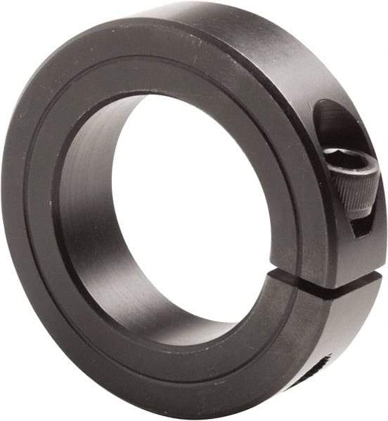 Climax Metal Products - 3-1/2" Bore, Steel, One Piece Clamp Collar - 4-3/4" Outside Diam, 7/8" Wide - Exact Tool & Supply