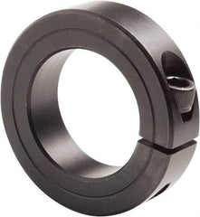 Climax Metal Products - 4" Bore, Steel, One Piece Clamp Collar - 5-1/4" Outside Diam, 7/8" Wide - Exact Tool & Supply