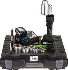 Greenlee - 16 Piece, 0.88 to 2.4165" Punch Hole Diam, Hydraulic Knockout Set - Round Punch, 10 Gage Stainless Steel, 10 Gage Mild Steel - Exact Tool & Supply