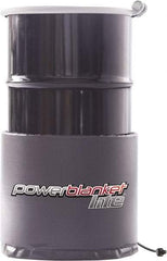 Powerblanket - 14" Wide, 15 Gallon Wrap-Around Drum Heater - 120 Volt, 1.15 Amps, 0°F to 450°F Thermostat Rating - Exact Tool & Supply