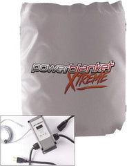 Powerblanket - 12" Wide, 5 Gallon Wrap-Around Drum Heater - 120 Volt, 1.33 Amps, 0°F to 145°F Thermostat Rating - Exact Tool & Supply