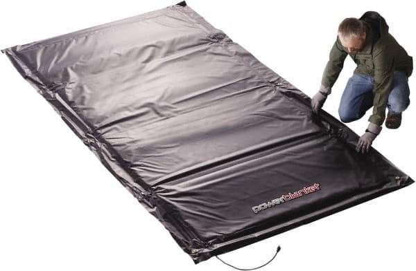 Powerblanket - 120" Long x 60" Wide, Flat, PVC, Standard Heat Blanket - 120 Volts, Flat Back - Exact Tool & Supply