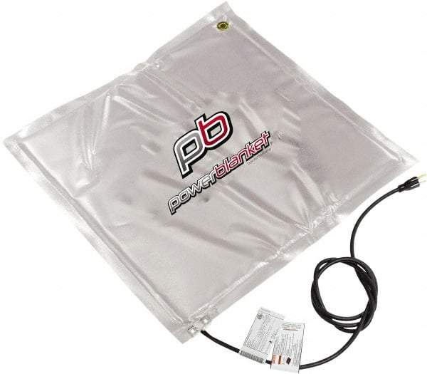Powerblanket - 24" Long x 24" Wide, Flat, PVC, Standard Heat Blanket - 120 Volts, Flat Back - Exact Tool & Supply