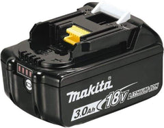 Makita - 18 Volt Lithium-Ion Power Tool Battery - 3 Ahr Capacity, 30 min Charge Time, Series LXT - Exact Tool & Supply