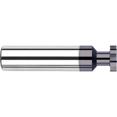 Harvey Tool - 1/4" Cut Diam, 0.03" Cut Width, 1/4" Shank, Straight-Tooth Woodruff Keyseat Cutter - Exact Tool & Supply