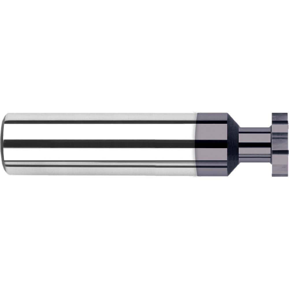 Harvey Tool - 1/4" Cut Diam, 5/64" Cut Width, 1/4" Shank, Straight-Tooth Woodruff Keyseat Cutter - Exact Tool & Supply