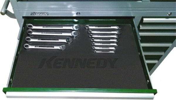 Kennedy - Tool Box PVC Coated Polyester Drawer Liner - 34" Wide x 20" Deep x 1/16" High, For Kennedy Models 3407MP, 348X - Exact Tool & Supply