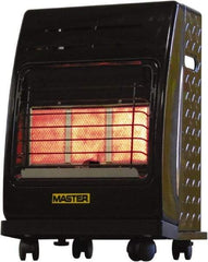 Master - 6,600 to 18,000 BTU, Portable Propane Heater - 20 Lb Fuel Capacity, 15.4" Long x 19.3" Wide x 23-5/8" High - Exact Tool & Supply