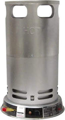 Master - 70,000 to 200,000 BTU, Portable Propane Heater - 100 Lb Fuel Capacity, 16" Long x 16" Wide x 26" High - Exact Tool & Supply