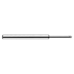 Chamfer Cutters - 0.0470″ (3/64″) Neck Diameter × 0.1410″ Reach × 45° per side Carbide Pointed Chamfer Cutter, 2 Flutes - Exact Tool & Supply