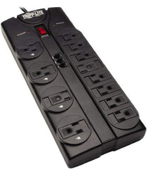 Tripp-Lite - 12 Outlets, 120 VAC15 Amps, 8' Cord, Power Outlet Strip - Floor, Keyhole Mount, 5-15 NEMA Configuration, 10.3" Strip - Exact Tool & Supply