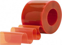 Clearway Door - Safety Orange QuickStrip Roll Dock Curtain Strips - 12" Wide x 200' Long x 1/8" Thick - Exact Tool & Supply
