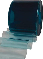 Clearway Door - Clear Low Temp Non-Reinforced Bulk Strip Roll Dock Curtain Strips - 16" Wide x 100' Long x 0.16" Thick - Exact Tool & Supply