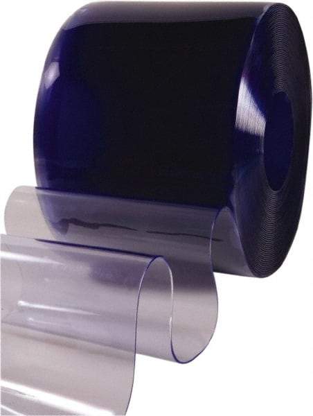Clearway Door - Clear Standard Bulk Strip Roll Dock Curtain Strips - 16" Wide x 100' Long x 0.16" Thick - Exact Tool & Supply