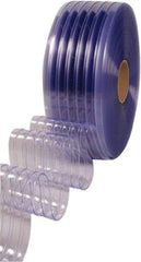Clearway Door - Clear Standard Bulk Strip Roll Dock Curtain Strips - 8" Wide x 300' Long x 0.08" Thick - Exact Tool & Supply