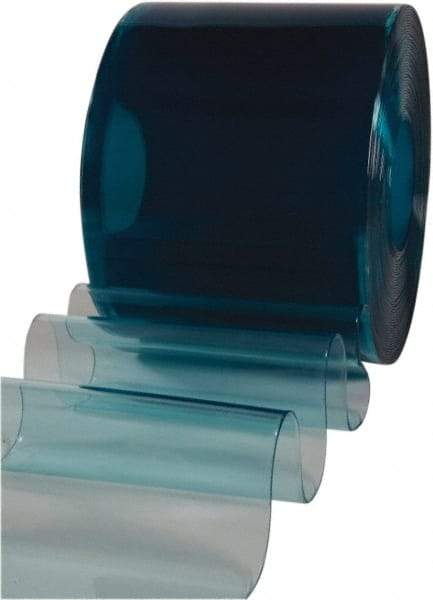 Clearway Door - Clear Low Temp Non-Reinforced QuickStrip Roll Dock Curtain Strips - 16" Wide x 100' Long x 0.16" Thick - Exact Tool & Supply