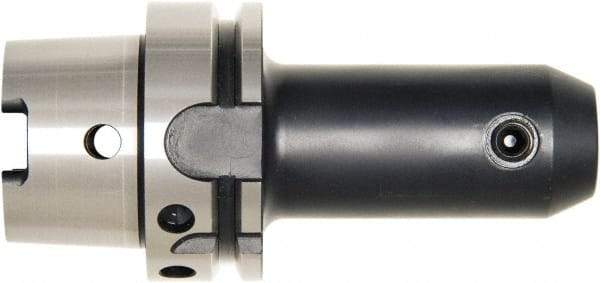 Bilz - HSK63A 5/8" Shank Diam Taper Shank 5/8" Hole End Mill Holder/Adapter - 1-1/2" Nose Diam, 3.94" Projection, Through-Spindle, Through-Bore & DIN Flange Coolant - Exact Tool & Supply
