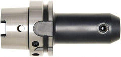 Bilz - HSK63A 1/4" Shank Diam Taper Shank 1-1/4" Hole End Mill Holder/Adapter - 2-1/2" Nose Diam, 4.33" Projection, Through-Spindle, Through-Bore & DIN Flange Coolant - Exact Tool & Supply