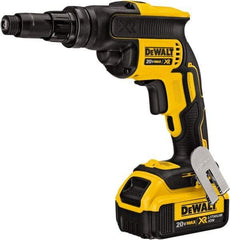 DeWALT - 20 Volt Lithium-Ion Battery Pistol Grip Cordless Screwdriver - 2,000 RPM - Exact Tool & Supply