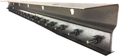 Clearway Door - 3' Long Galvanized Steel Dock Strip Door Mounting Hardware - Use with PVC Strips - Exact Tool & Supply