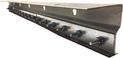 Clearway Door - 4' Long Galvanized Steel Dock Strip Door Mounting Hardware - Use with PVC Strips - Exact Tool & Supply