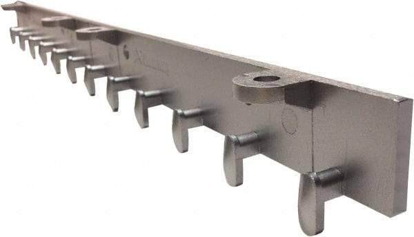 Clearway Door - 2' Long Aluminum Dock Strip Door Boltless Mounting Hardware - Use with PVC Strips - Exact Tool & Supply