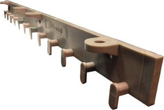 Clearway Door - 2' Long Polymer Compound Dock Strip Door Boltless Mounting Hardware - Use with PVC Strips - Exact Tool & Supply