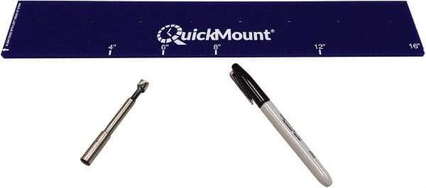 Clearway Door - 2' Long Nylon Dock Strip Door Strip Template Kit - Use with PVC Bulk Rolls - Exact Tool & Supply