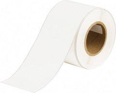 Brady - 4" Wide x 1,200" Long, White Vinyl Tape - For BradyJet J5000 - Exact Tool & Supply