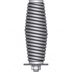 Checkers - Flag Pole Accessories Type: Hexagon Base Material: Steel w/Bright Zinc Finish - Exact Tool & Supply