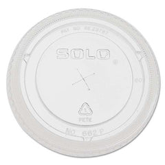 DART - Straw-Slot Cold Cup Lids, 9 oz-20 oz Cups, Clear, 100/Sleeve, 10 Sleeves/Carton - Exact Tool & Supply