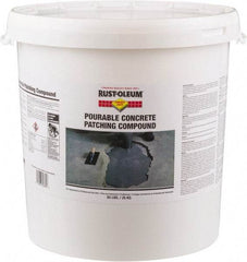 Rust-Oleum - 55 Lb Pail Concrete Patch - Gray, 46 Cu Ft/55 Lb Kit Coverage, Fiber Reinforced Portland Cement - Exact Tool & Supply
