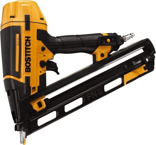 Stanley Bostitch - 1-1/4 to 2-1/2" Nail Length, 15 Gauge Finish Air Nailer Kit - 70 to 120 psi - Exact Tool & Supply