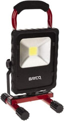 Bayco - 20 Watt, Electric, LED Portable Stand Mount Work Light - 6' Cord, 1 Head, 2,200 Lumens, Aluminum, 12.6" Long x 6.2" Wide x 6.4" High - Exact Tool & Supply