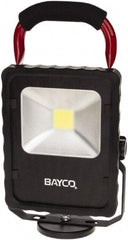 Bayco - 20 Watt, Electric, LED Portable Magnetic Mount Work Light - 12' Cord, 1 Head, 2,200 Lumens, Aluminum, 11-1/2" Long x 6.2" Wide x 3.1" High - Exact Tool & Supply