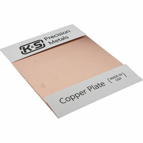 Made in USA - Copper Sheets Material: Copper Thickness (Decimal Inch): 0.0500 - Exact Tool & Supply