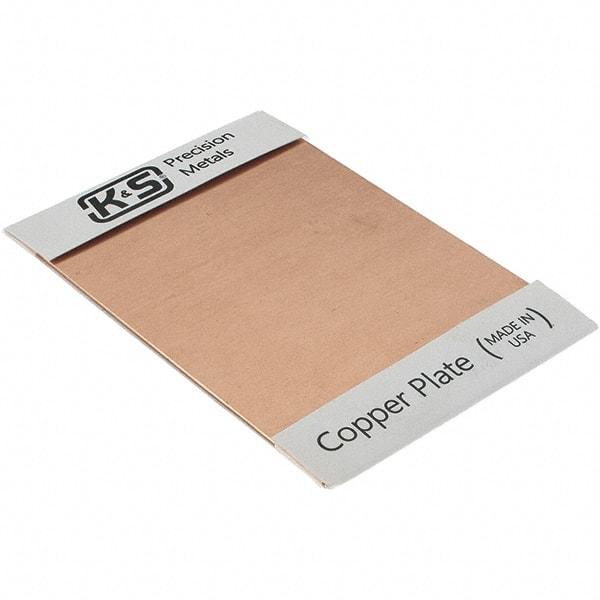 Made in USA - Copper Sheets Material: Copper Thickness (Decimal Inch): 0.0640 - Exact Tool & Supply