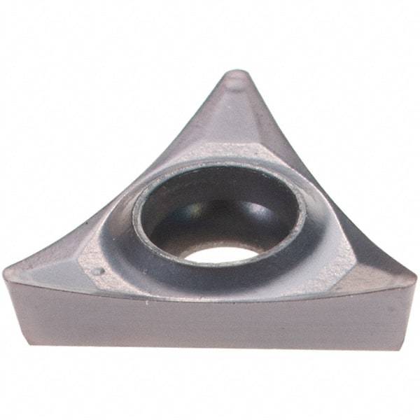Hertel - TPGT21.51 FY Grade PH7910 Carbide Boring Insert - AlTiN Finish, 60° Triangle, 11° Relief Angle, 1/4" Inscr Circle, 0.094" Thick, 0.015" Corner Radius - Exact Tool & Supply