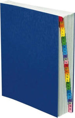 Pendaflex - 8-1/2 x 11", Letter Size, Dark Blue, Indexed Sorters - Exact Tool & Supply