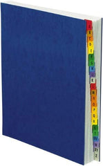 Pendaflex - 8-1/2 x 11", Letter Size, Blue, A-Z Indexed Expanding Files - Assorted Tab Cut Location - Exact Tool & Supply