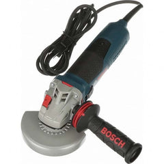 Bosch - 5" Wheel Diam, 11,500 RPM, Corded Angle & Disc Grinder - Exact Tool & Supply