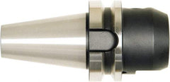 Bilz - BT40 1/4" Shank Diam Taper Shank 1/4" Hole End Mill Holder/Adapter - 0.779" Nose Diam, 2.55" Projection, M16 Drawbar, Through-Spindle, Through-Bore & DIN Flange Coolant - Exact Tool & Supply