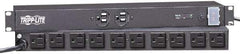 Tripp-Lite - 12 Outlets, 120 VAC15 Amps, 10' Cord, Power Outlet Strip - Floor, Keyhole Mount, 5-15 NEMA Configuration, 4" Strip - Exact Tool & Supply