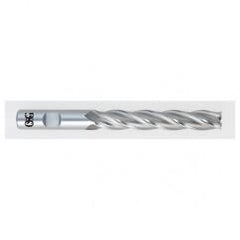 1 Dia. x 8-1/2 Overall Length 4-Flute Square End HSS-CO SE End Mill-Round Shank-Non-Center Cutting-Uncoated - Exact Tool & Supply